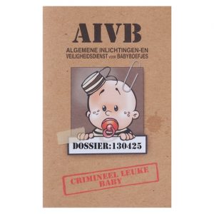 Geboortekaartje - Crimineel leuke baby