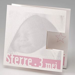Drieluik blanco - Geboortekaartje